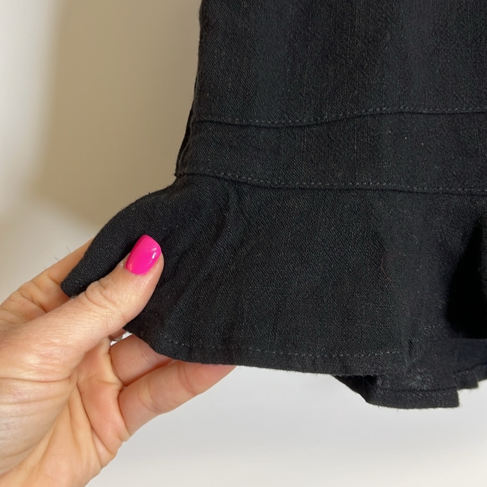 Amazon Black Ruffle Hem Shorts- M - Picture 4 of 5
